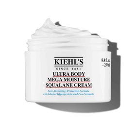 Kiehl's front packaging view showing unscented body cream and benefits
