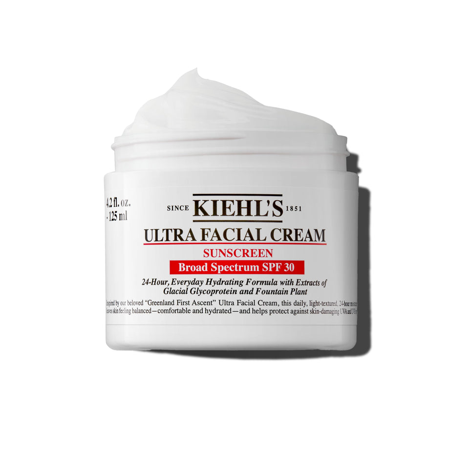 Kiehl's front packaging showing daily SPF 30 moisturizer protecting skin