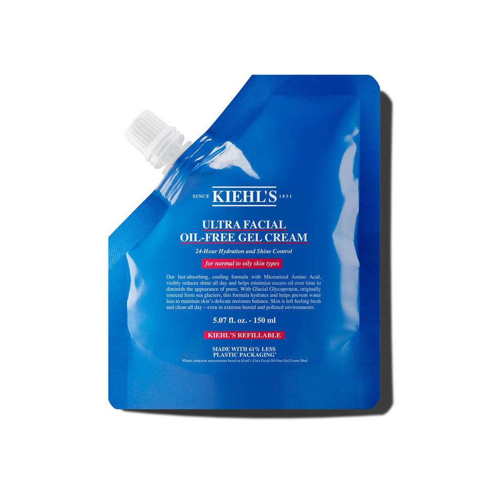 Kiehl's front jar view highlighting packaging and size benefit