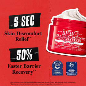 Kiehl's jar in hand to show size and easy-to-scoop consistency
