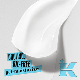 Kiehl's open jar showing gel-cream texture for cooling hydration