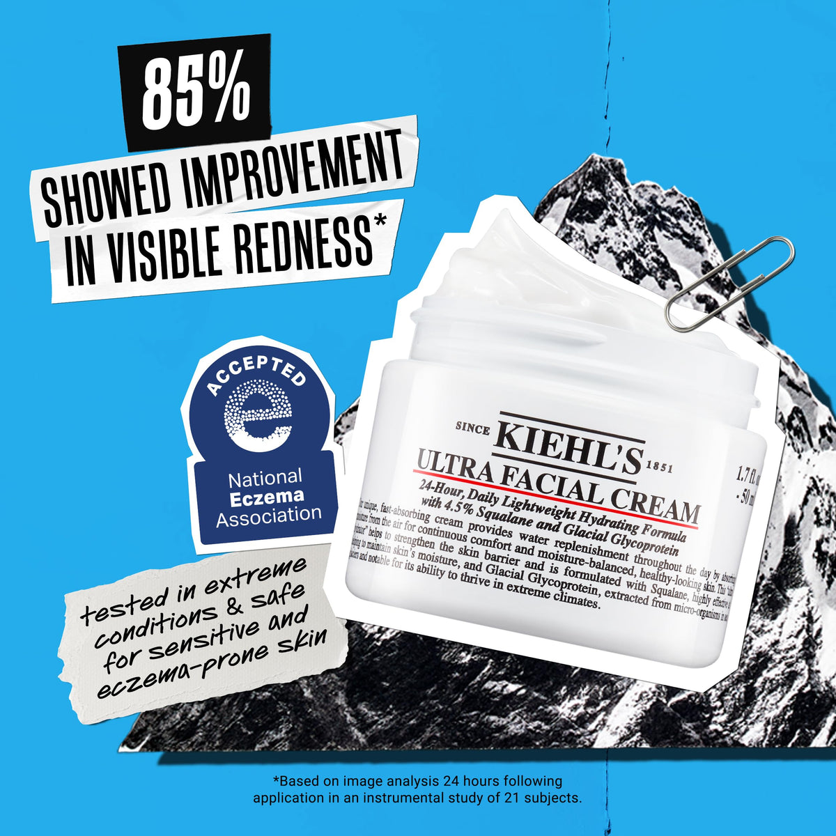 Kiehl's moisturiser under makeup showing smooth base benefit