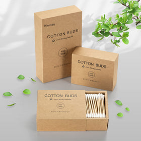 Kiemeu open box with organized swabs illustrating compact storage and family-ready supply