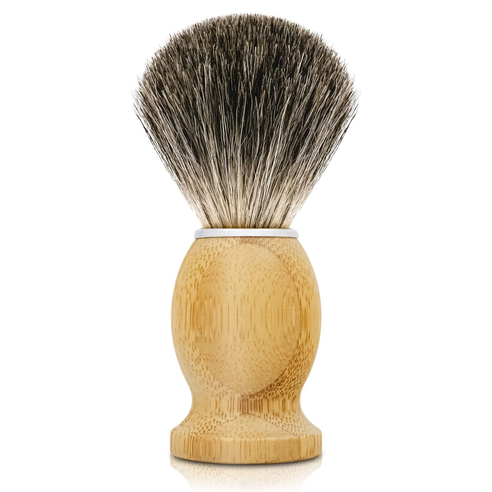 KIKC bamboo handle front view showing ergonomic grip and natural finish