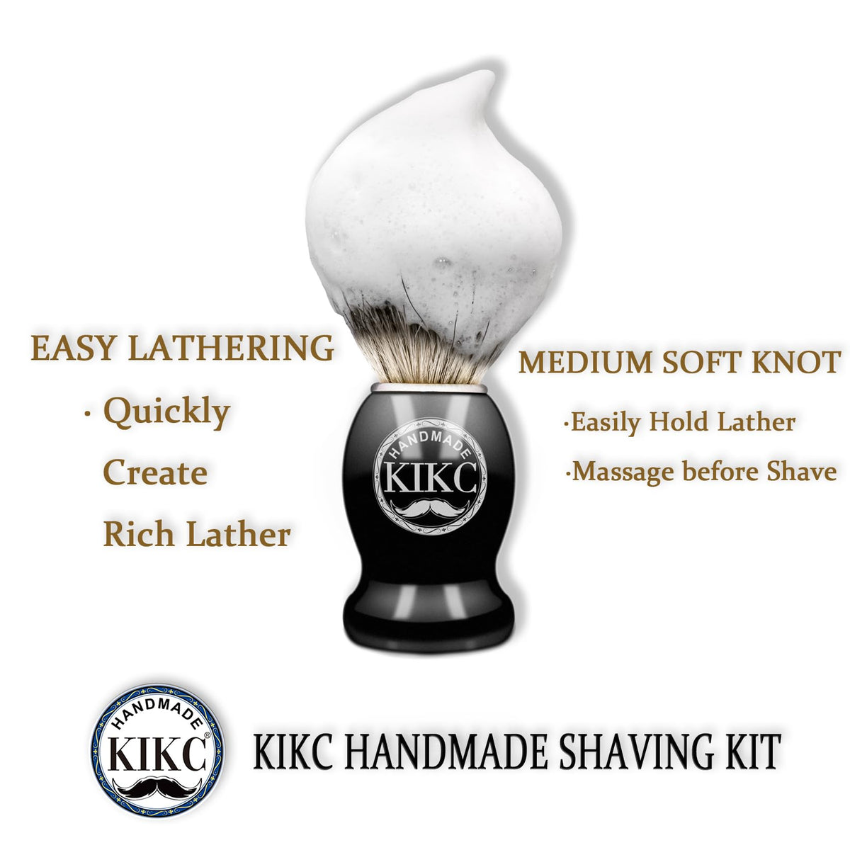 KIKC side profile highlighting wood grain and ergonomic handle for steady control