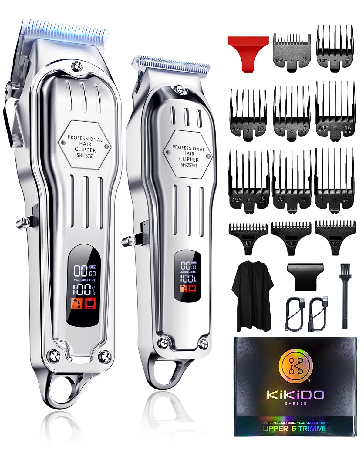 KIKIDO silver clipper front view showing sleek design and readiness
