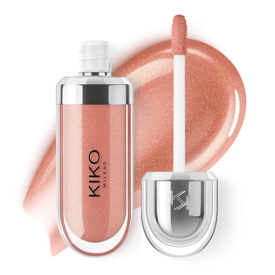 Kiko Milano front packaging showing gloss bottle and metallic cap for premium look