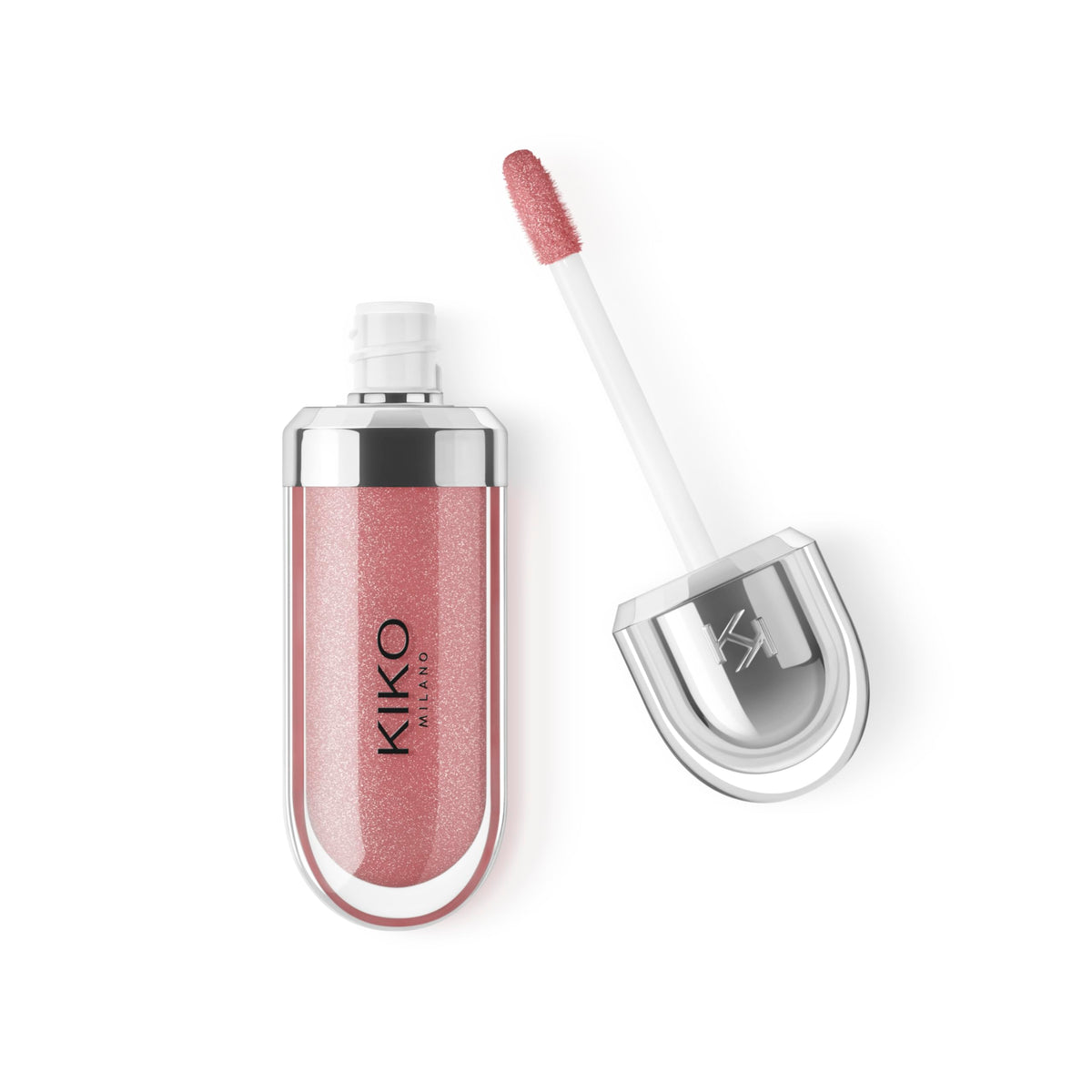 Kiko Milano front packaging showing pearly mauve shade and metallic cap for elegant presentation