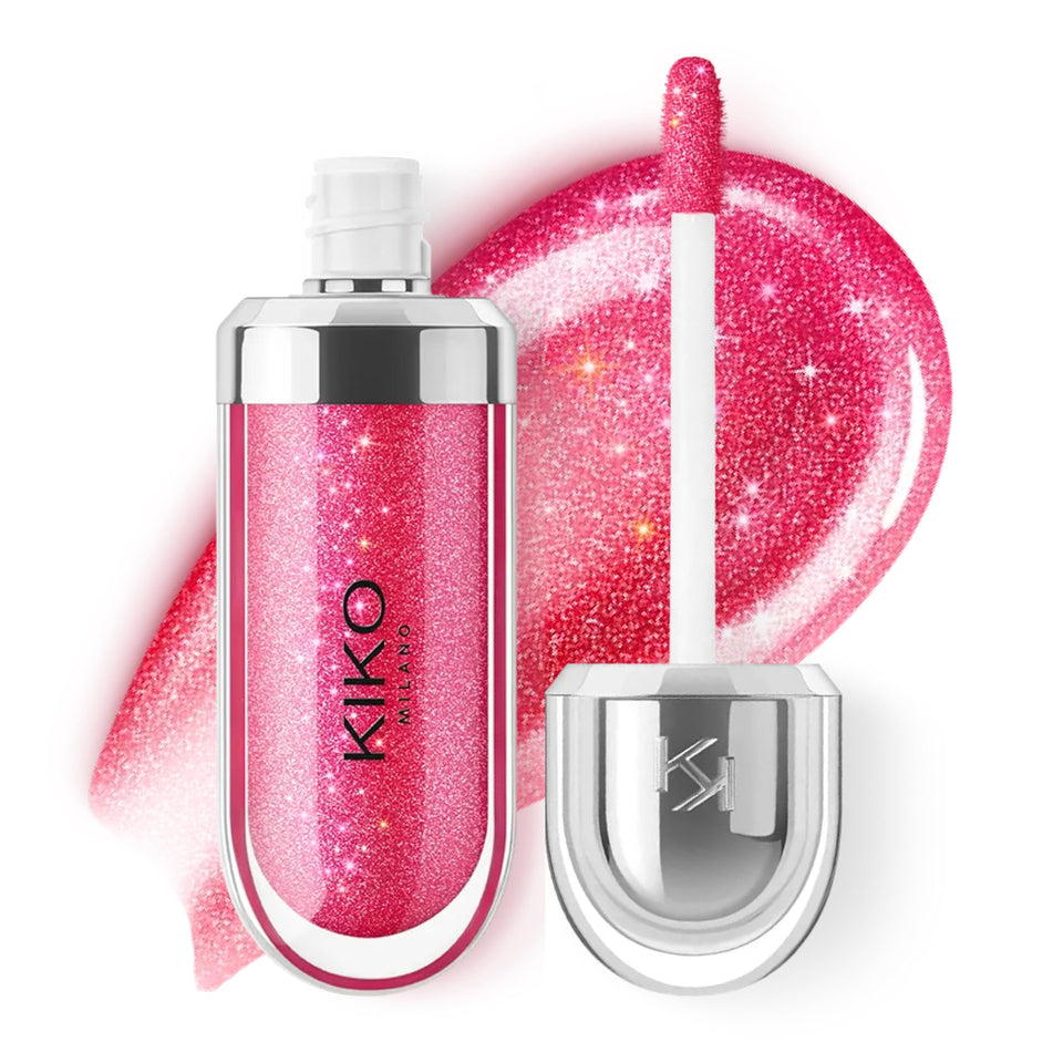Kiko Milano front packaging showing tube and strawberry shade, vibrant and glossy