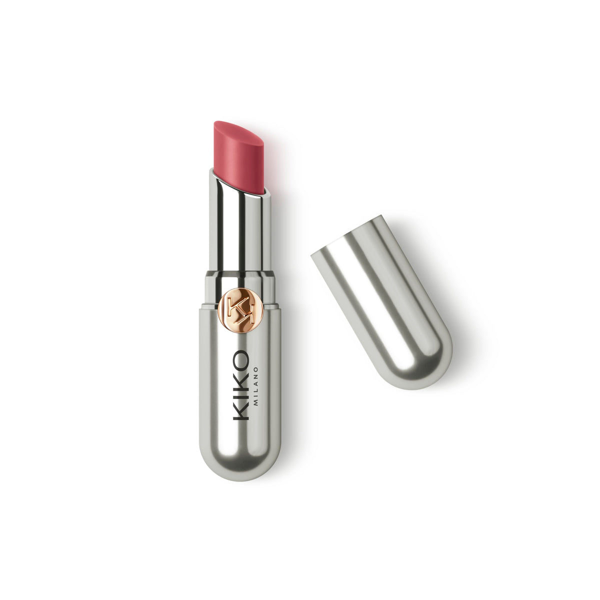 Kiko Milano front packaging showing metallic finish and KK logo for premium appeal