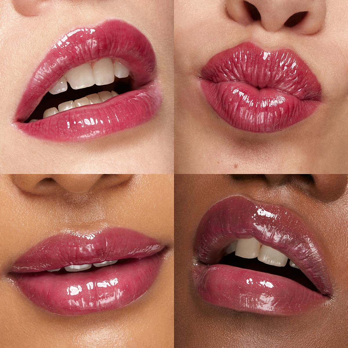 Kiko Milano on model wearing Sparkling Red Garnet showcasing radiant smile