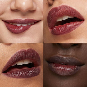 Kiko Milano lip marker swatches and applied lips showing buildable colour payoff