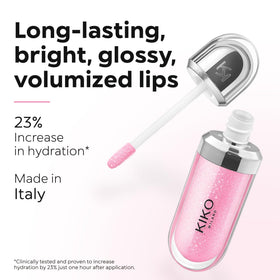 Kiko Milano tube in hand to show 6.5ml size and travel-friendly convenience
