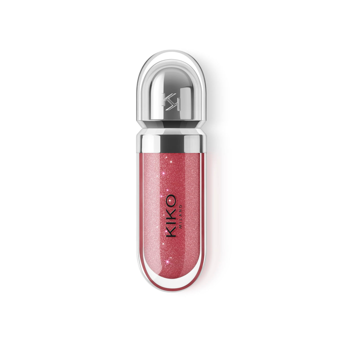 Kiko Milano gloss swatch on skin showing hydrating texture and shine