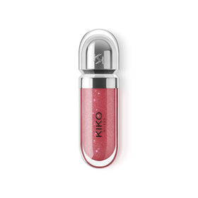 Kiko Milano gloss swatch on skin showing hydrating texture and shine