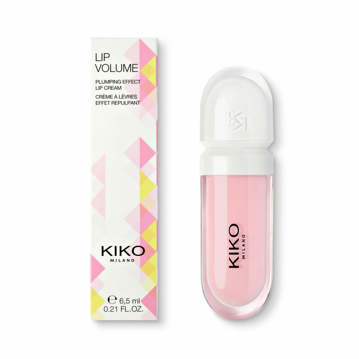 Kiko Milano product on lips demonstrating hydration and natural plumping