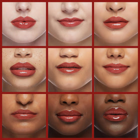 Kiko Milano gloss texture close-up revealing luminous finish and softening effect