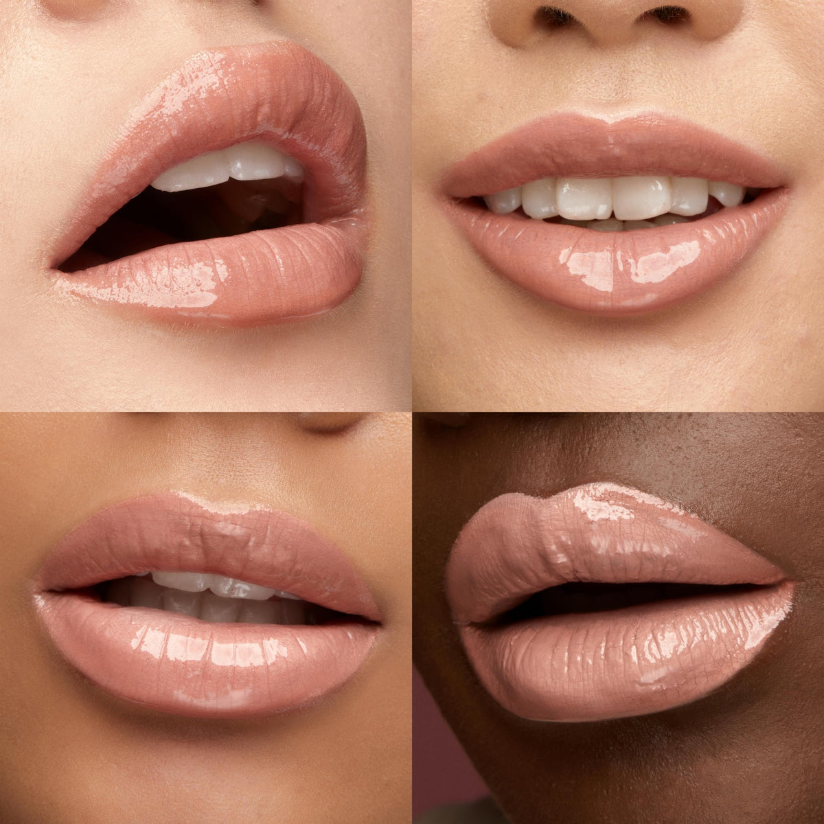 Kiko Milano model wearing bright glossy lips demonstrating long-lasting shine