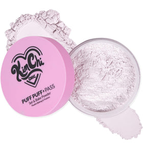 KimChiChic front jar and puff showing elegant packaging and easy application
