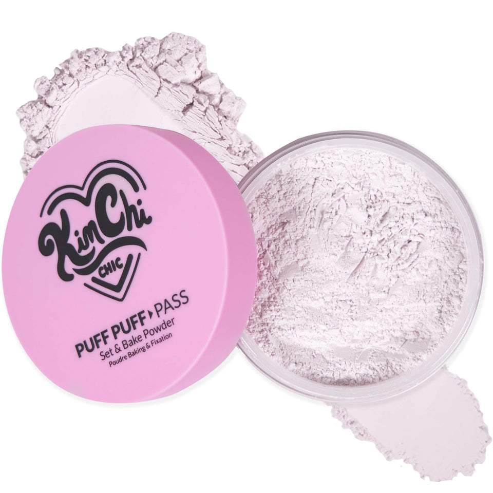 KimChiChic front jar and puff showing elegant packaging and easy application