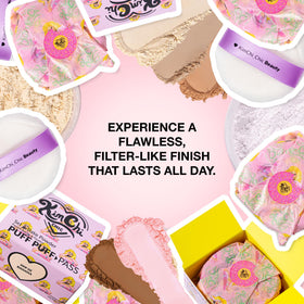 KimChiChic pressing powder on T-zone to reduce shine and set makeup