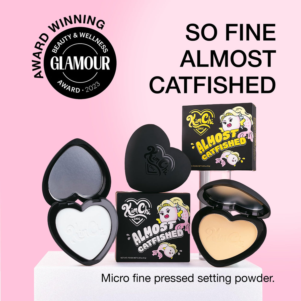 KimChiChic applying powder under-eye to set concealer and reduce creasing benefit
