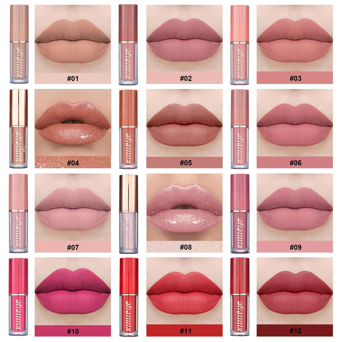 KIMIEYE lipstick applied on model showing long-wear matte look for everyday confidence