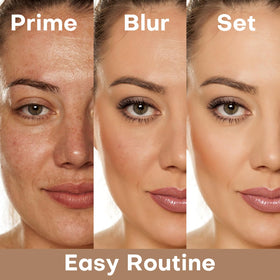 KIMUSE baked powder close-up texture highlighting smooth blendability benefit