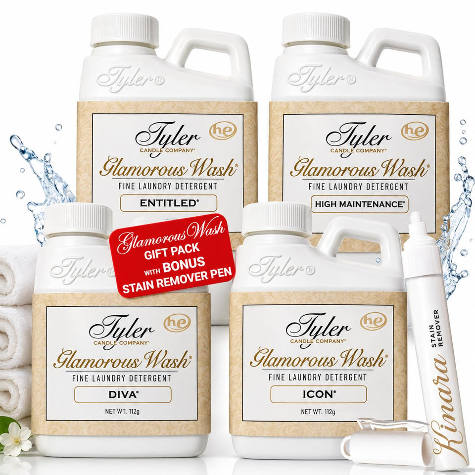Kinara Tyler pack front view showing four travel-size bottles and gifting appeal