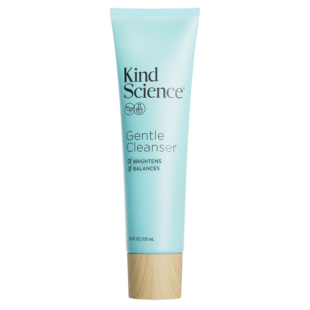 Kind Science front bottle showing pump and product branding, easy dispensing benefit