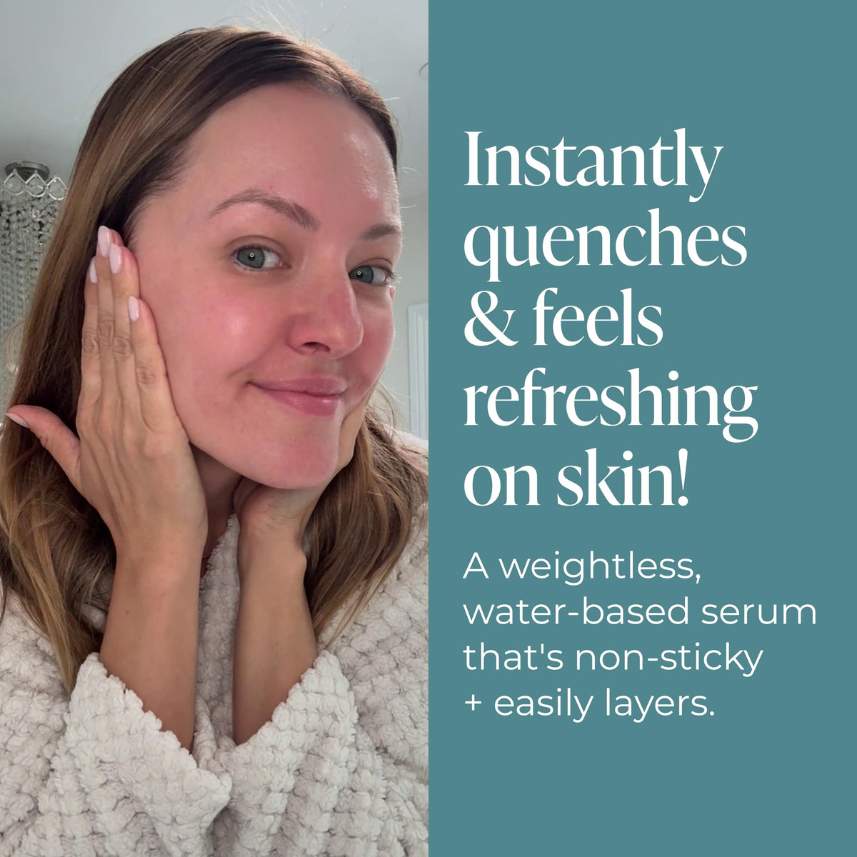 Kind Science bottle beside moisturizer illustrating layering in routine