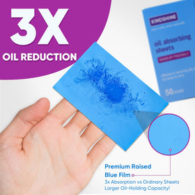 kindshine texture detail of blue film, highlights tear-resistant gentle surface