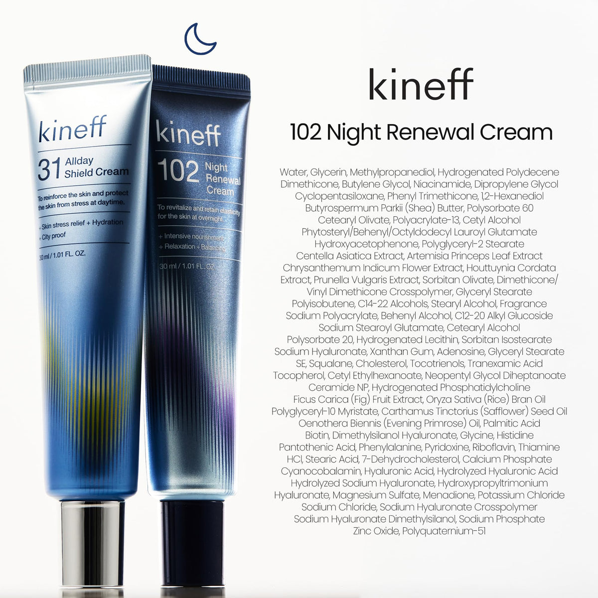 Kineff compact cream duo staged in travel bag, perfect for on-the-go routines