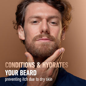 King C. Gillette ingredients display of argan jojoba and avocado oils for nourishment