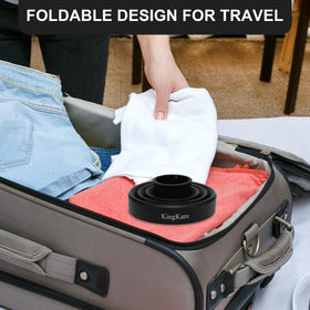KingKam diffuser packed in luggage showing space-saving convenience