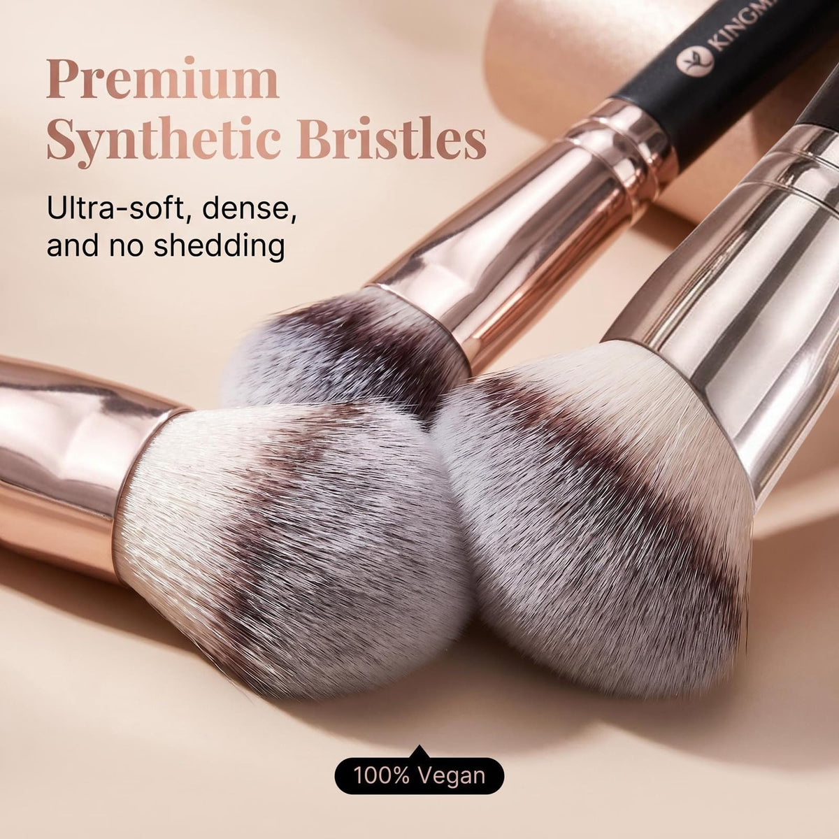KINGMAS close-up of angled brush head for precise contouring benefit