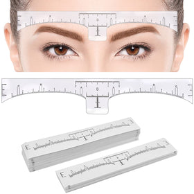 KINGMAS front packaging showing 100 disposable eyebrow rulers for quick shaping