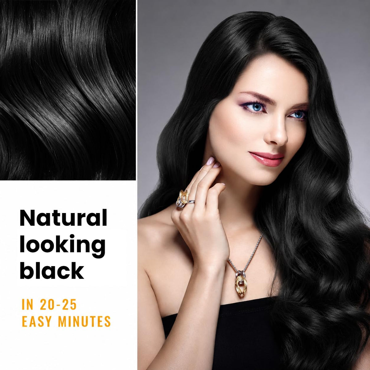 Before and after hairline using Kingming showing reduced gray visibility