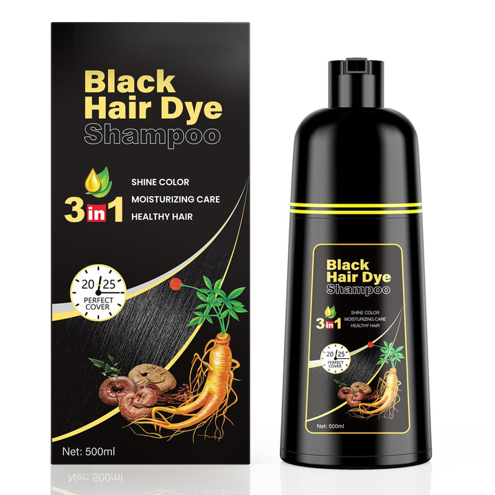 Kingming bottle front packaging showing 500ml size and black shade benefit