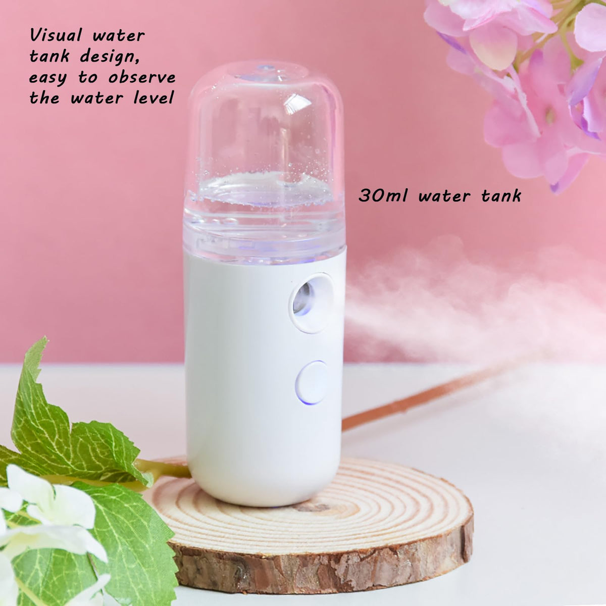 Kingsmile used near eyelashes showing delicate mist for extension maintenance