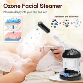 Kingsteam facial nozzle detail highlighting precise steam flow for pore cleansing