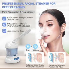 Kingsteam nozzle closeup illustrating nano ionic mist generation for deeper cleanse