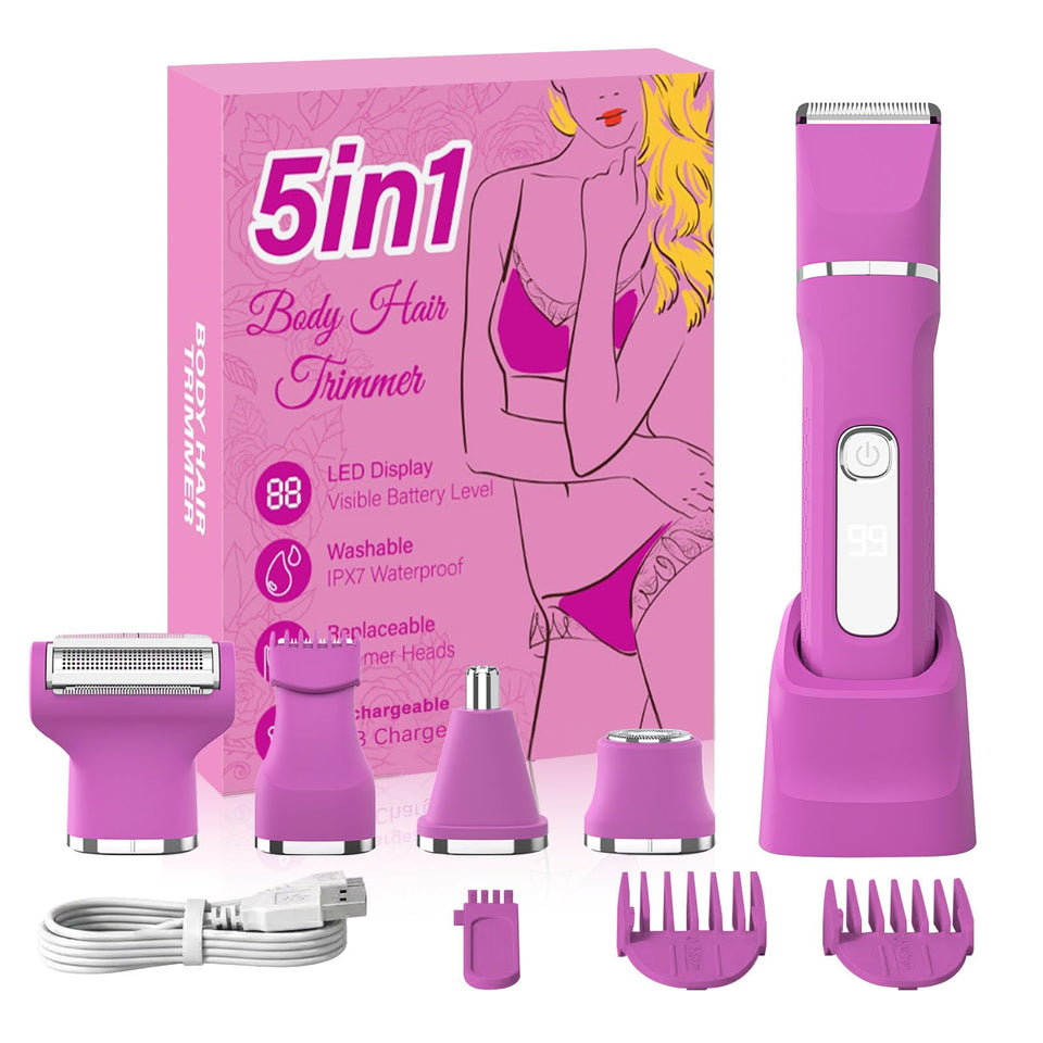 KINGTEE front view rose pink package showing compact design and included accessories