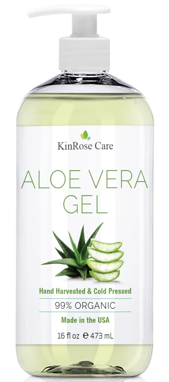 KinRose Care next to an 8oz bottle to show 16oz bigger value and longer use