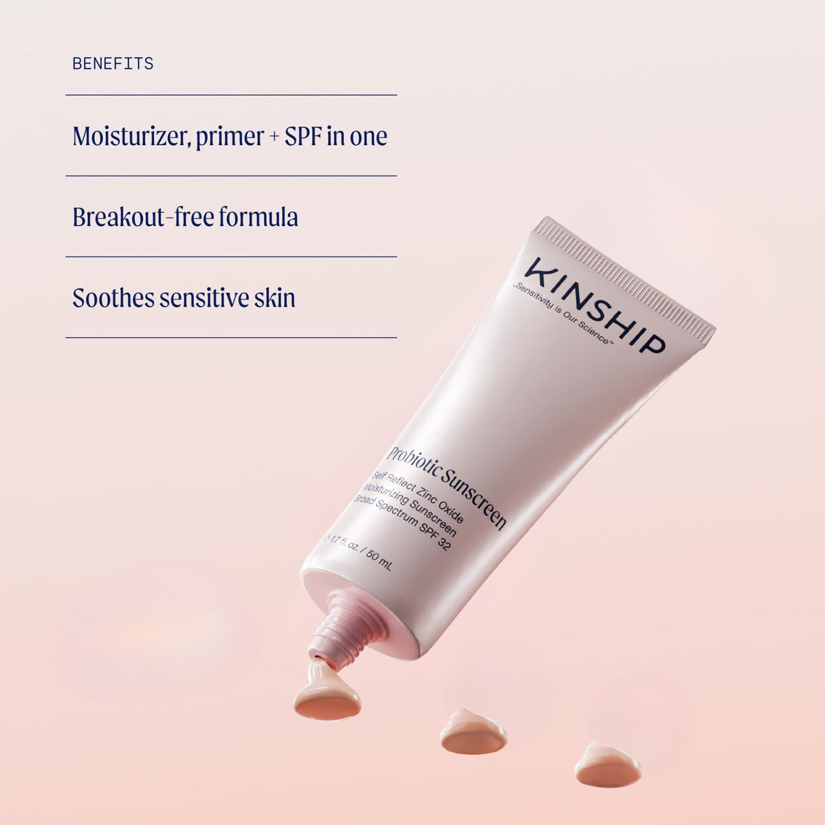 Kinship Self Reflect texture close-up highlighting smooth hydration