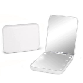 Kintion compact closed front showing sleek white design and travel-ready benefits