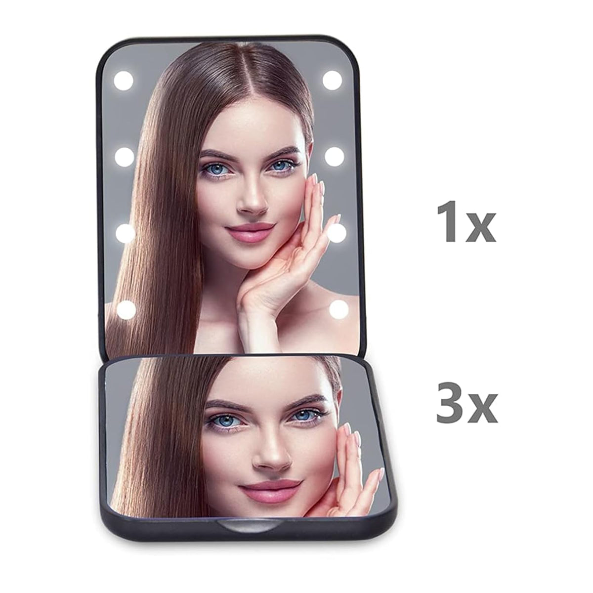 Kintion mirror 3x magnification detail highlighting precision for eyeliner and grooming