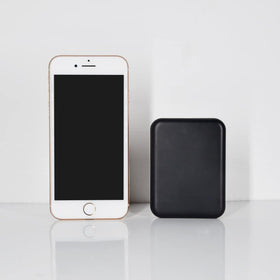 Kintion mirror opened 180 degrees demonstrating comfortable handheld use and view