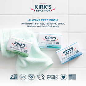 Kirk's bar used for laundry stain pre-treatment showing versatile cleaning