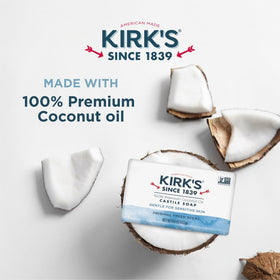 Kirk's fragrance-free travel bar compact pack ideal for sensitive skin travel